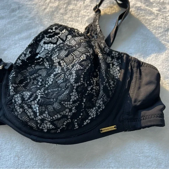 La Vie en Rose Unlined Lace and Mesh Bra 38DD - Picture 8 of 8